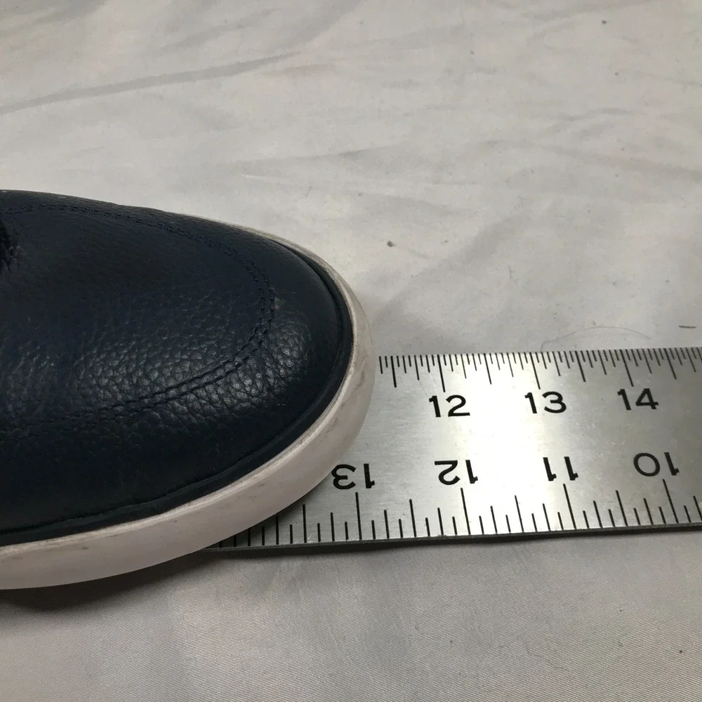 Lacoste Bayliss 118 1 U Navy Blue Crocodile Logo Lace Up Shoes Mens US 8.5 EU 41
